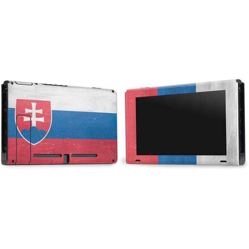 Slovakia Flag Distressed Nintendo Switch Bundle Skin